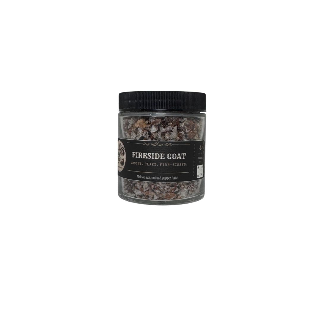 Jar of 'Fireside Goat' product on a white background